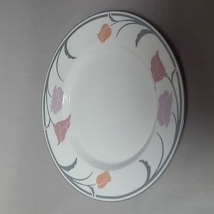 Dansk Tivoli Belles Fleurs Gray Pastel Flowers Salad Plate New